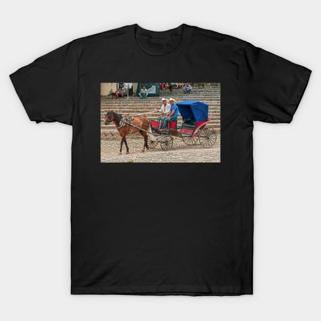 Horse & carriage, Trinidad, Cuba T-Shirt by bulljup